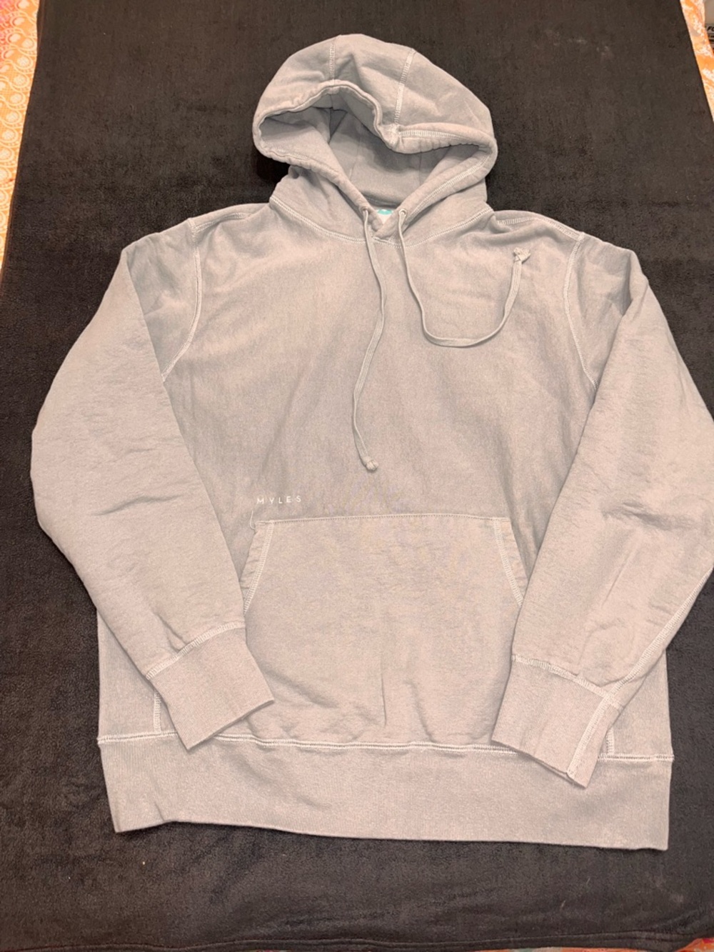Men's Hooded Pullover Sweatshirt - Light Gray